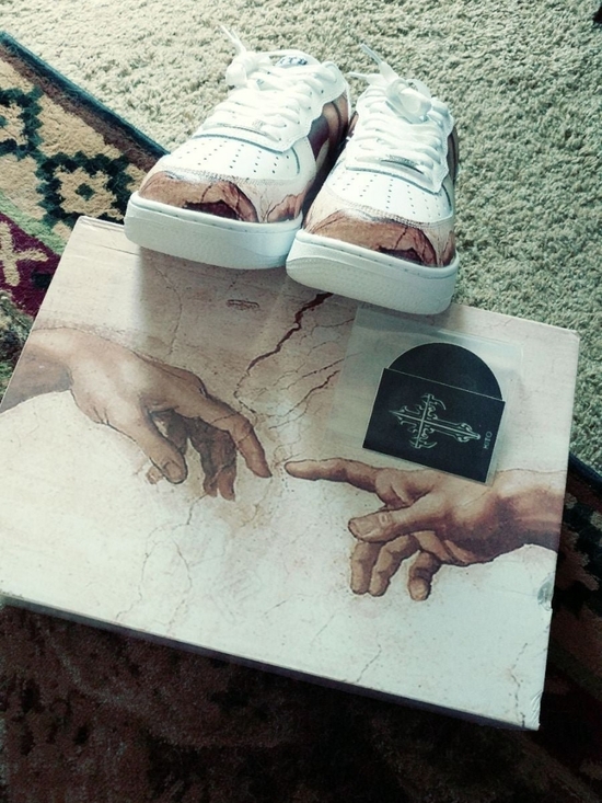 kitto Other - Force of Creation Low White Leather Sneakers